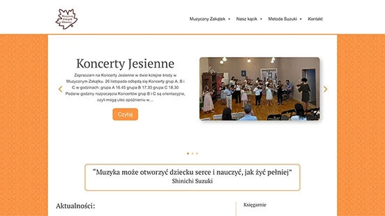 Strona Firmowa Muzycznego Zakątka